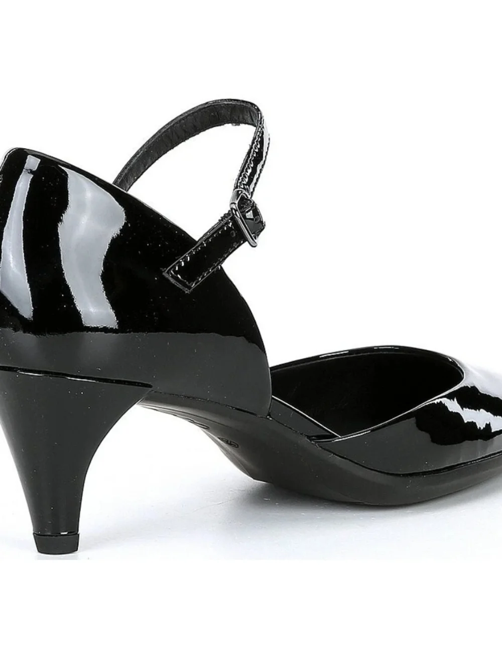 🌺ECCO Women's Shape 45 Pointy Sleek Maryjane Pump, Black, Size 7 NWOB - Picture 2 of 12